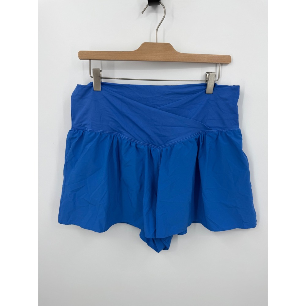 OFFLINE by Aerie Real Me Crossover Flowy short Women XL Blue Activewear Skirt